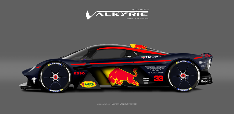 Illustration for article titled The Aston Martin Valkyrie Looks Especially Good In Classic Racing Liveries